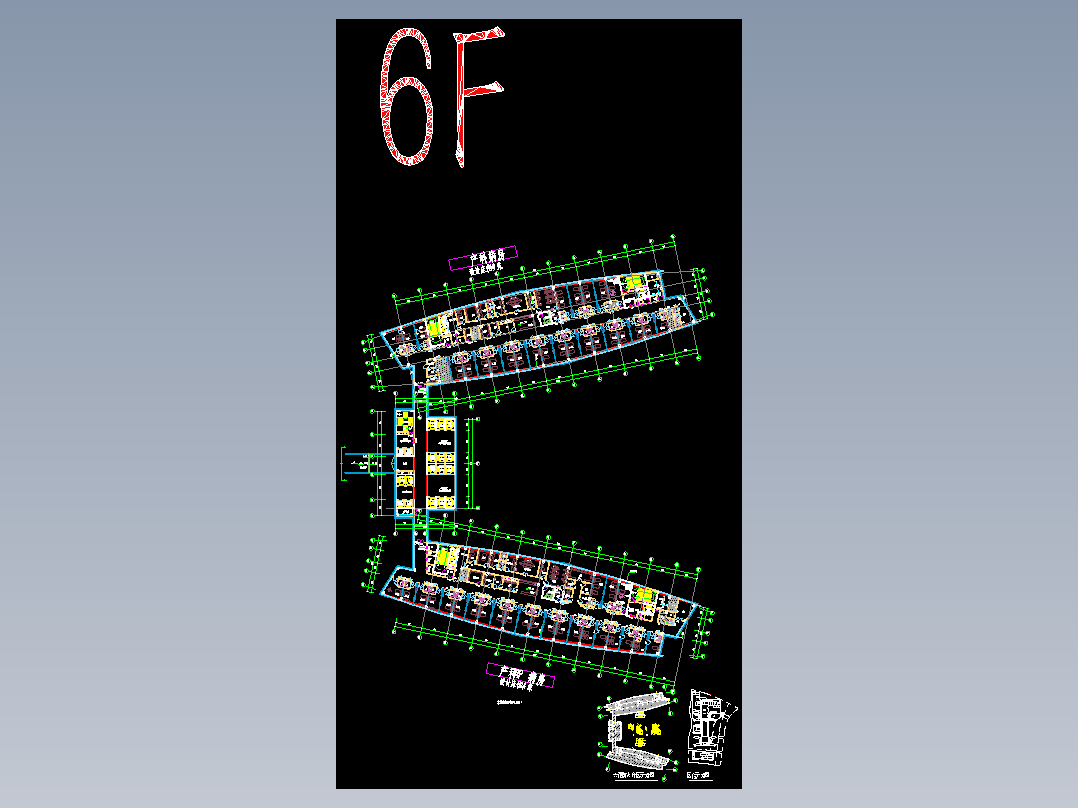 AS-2 住院楼平面图6F