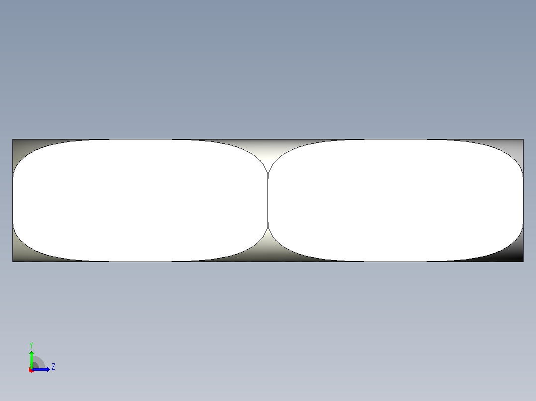 薄锁紧螺母-包含所有配置的Solidworks零件文件左视图