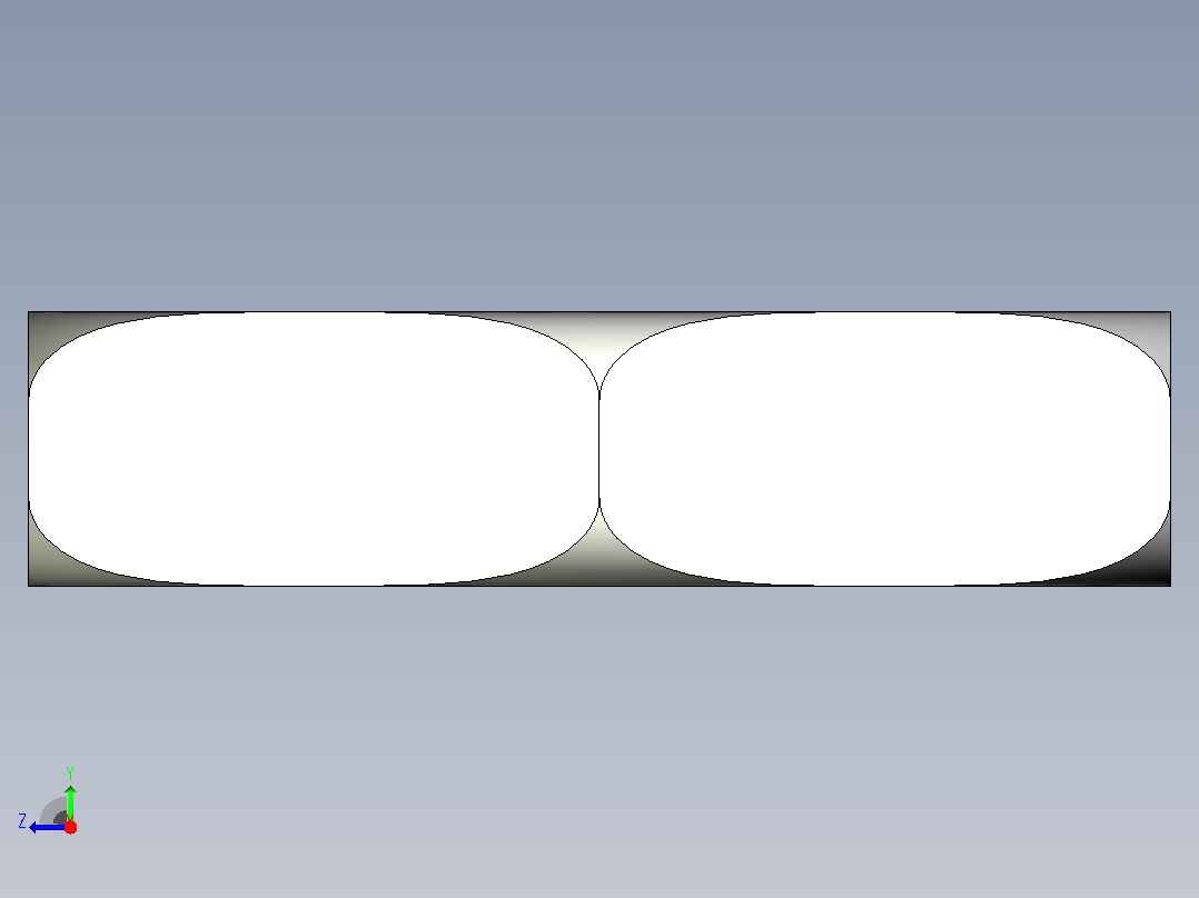 薄锁紧螺母-包含所有配置的Solidworks零件文件右视图