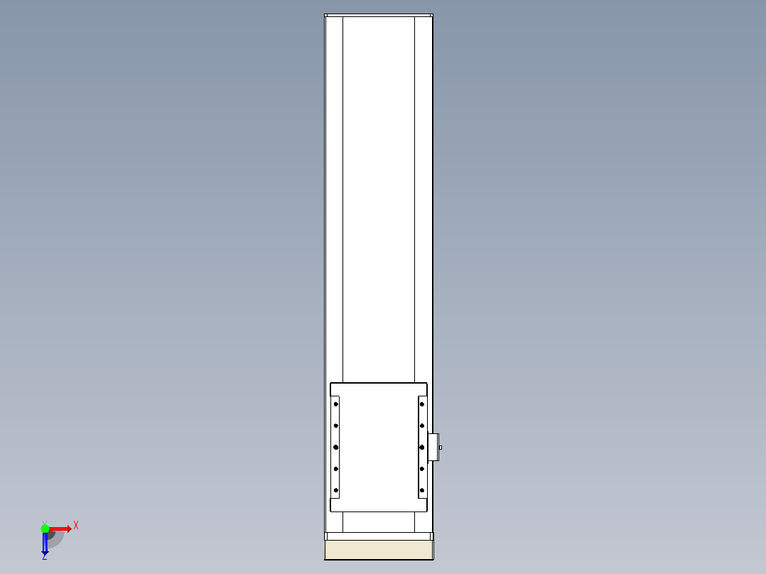 滚珠丝杠直线轴带导轨全封闭TPA-HCR-202D-2510C-L650-MP-Y-P75-N3俯视图