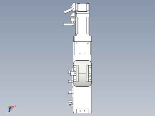 无尘螺杆滑台KCH5M-50-BC-100W-C4俯视缩略图