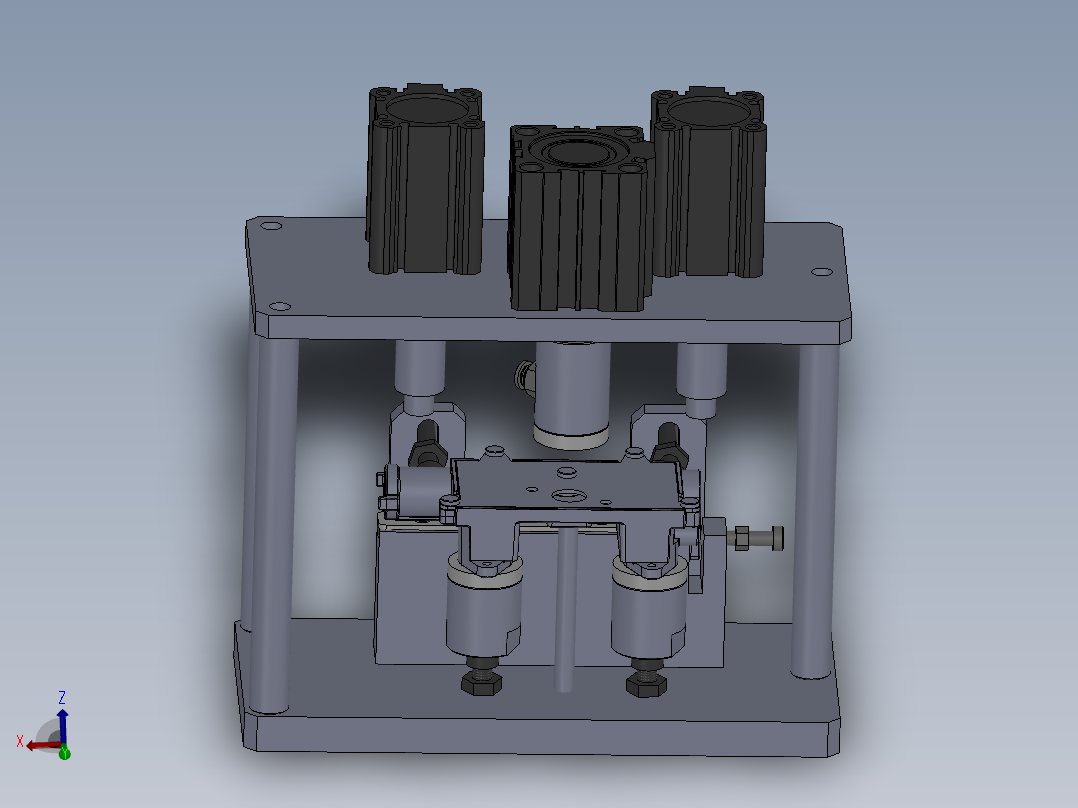 喷气管总成装电磁阀之前测气密性工装