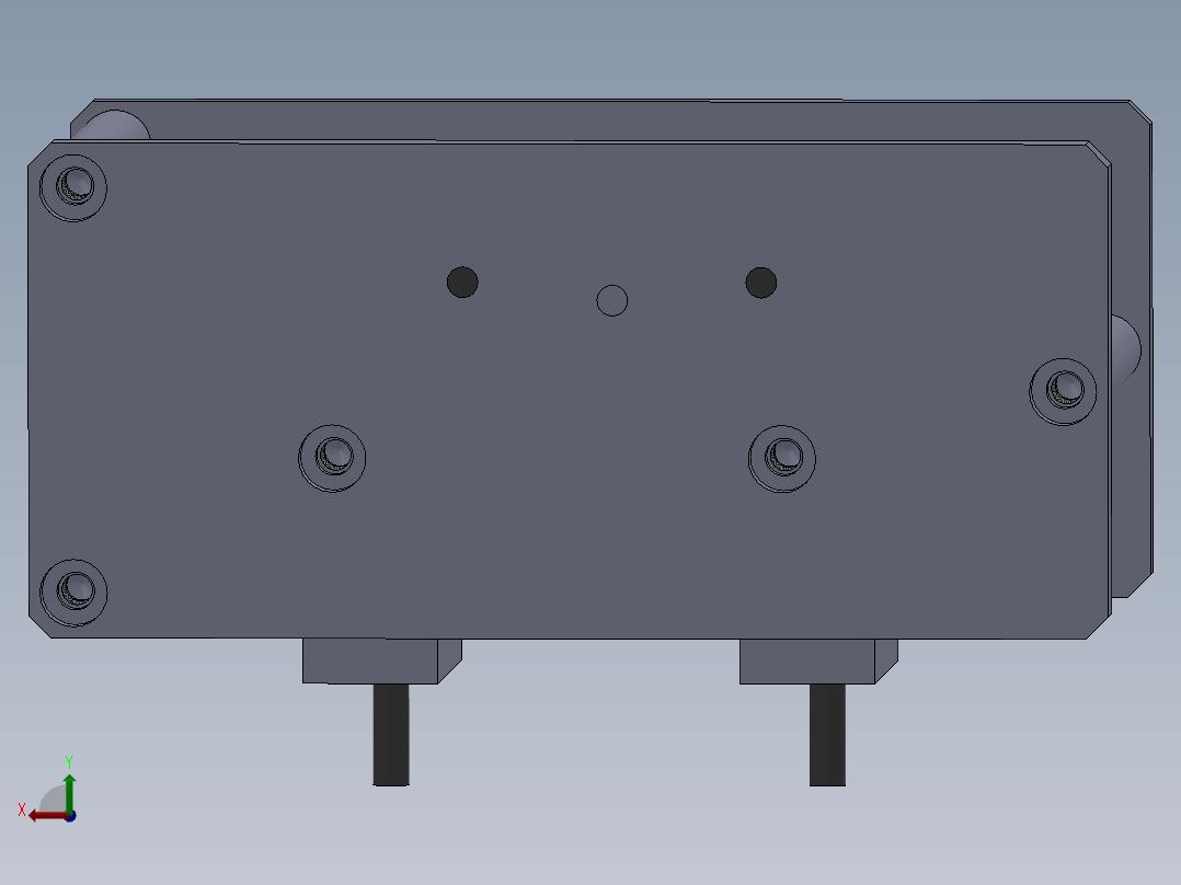 喷气管总成装电磁阀之前测气密性工装后视图