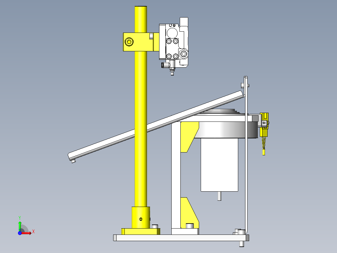 旋钮转台前视图