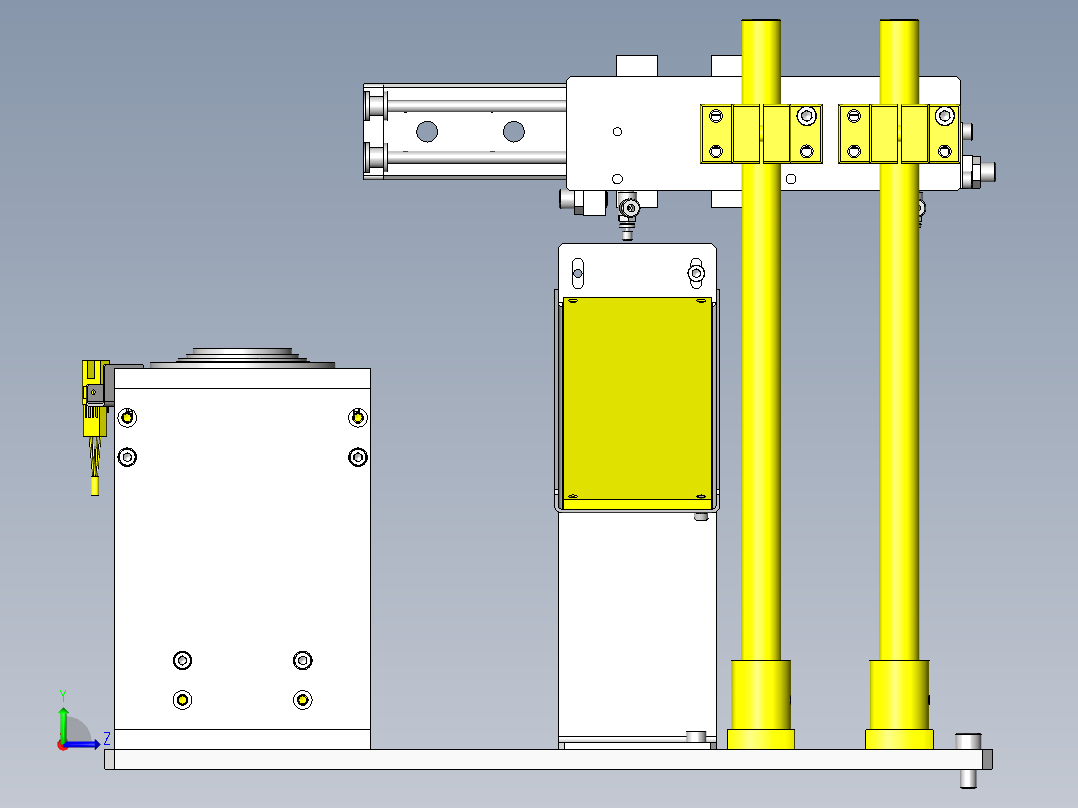 旋钮转台左视图