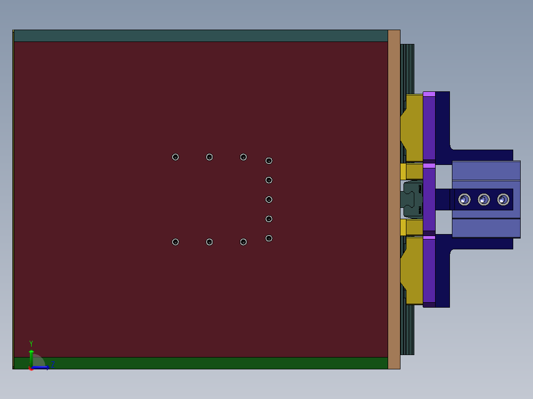金属管热压缩口机sw20可编辑左视图