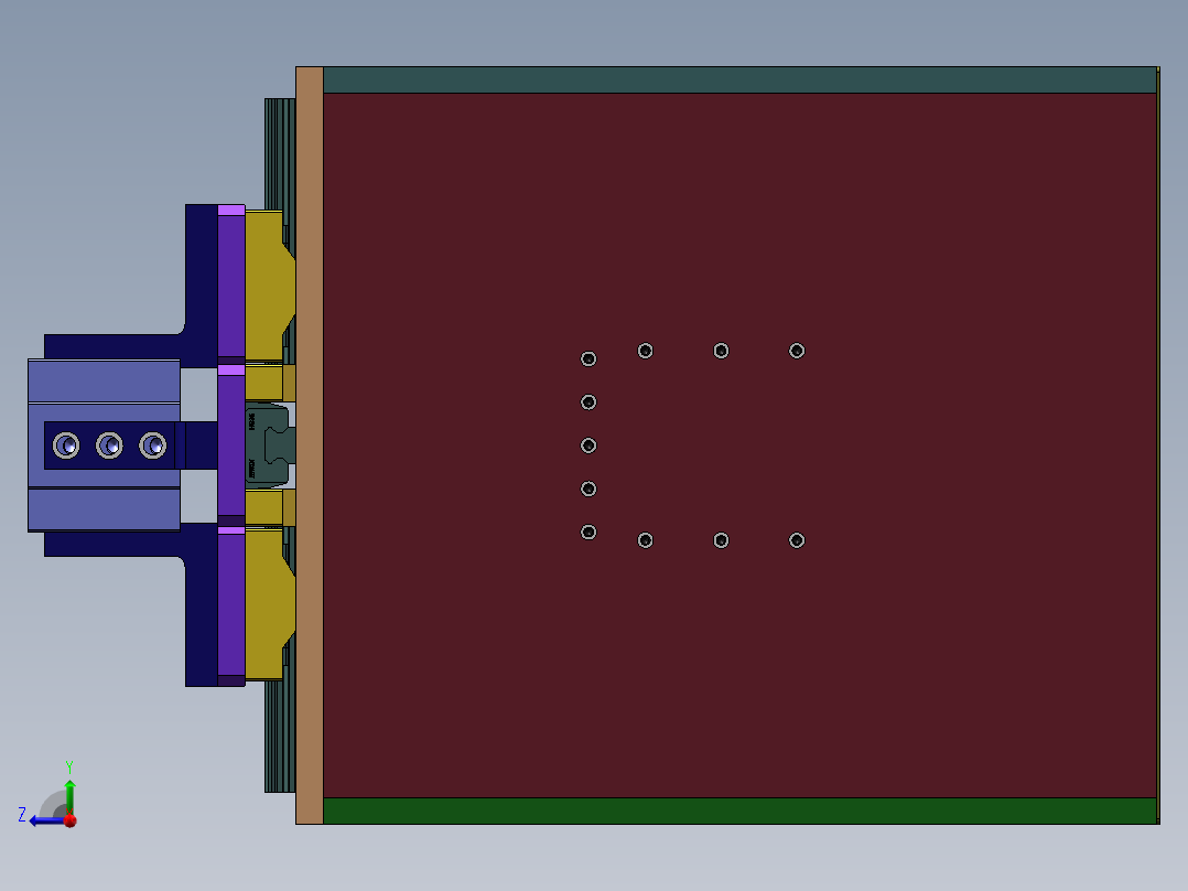 金属管热压缩口机sw20可编辑右视图