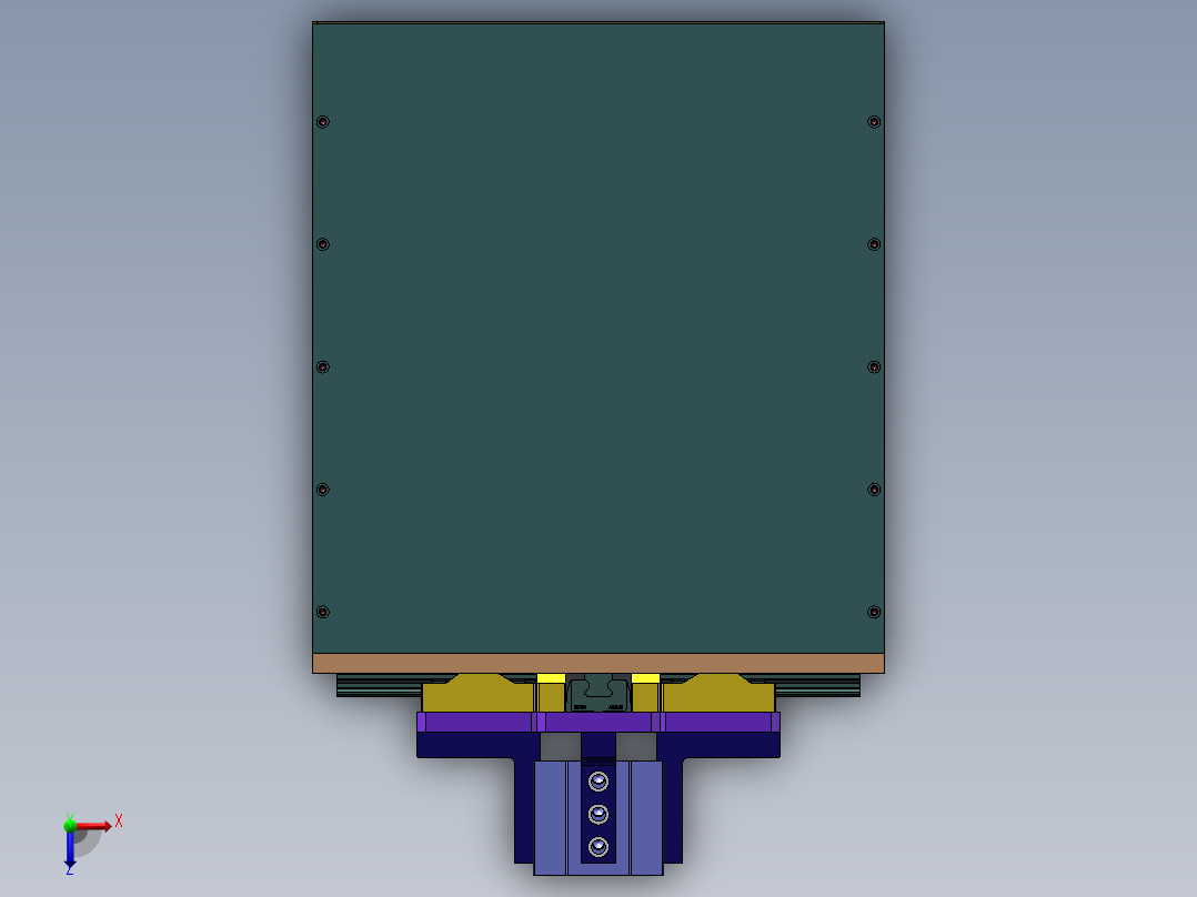 金属管热压缩口机sw20可编辑俯视图