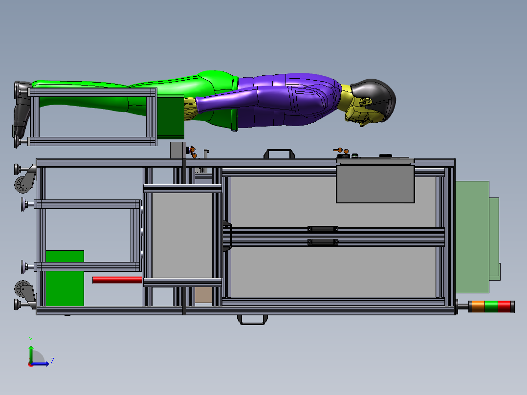 O型圈自动装配测试设备sw17左视图