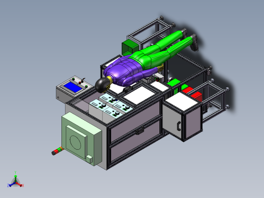 O型圈自动装配测试设备sw17正等轴测缩略图