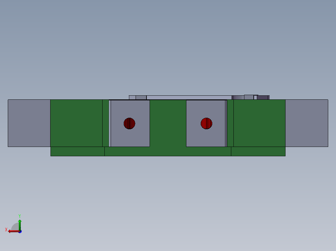 微动开关 有仿真有视频有i文件3D模型（2）后视图