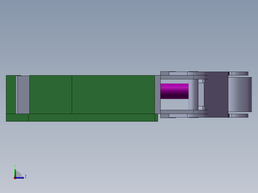微动开关 有仿真有视频有i文件3D模型（2）左视图