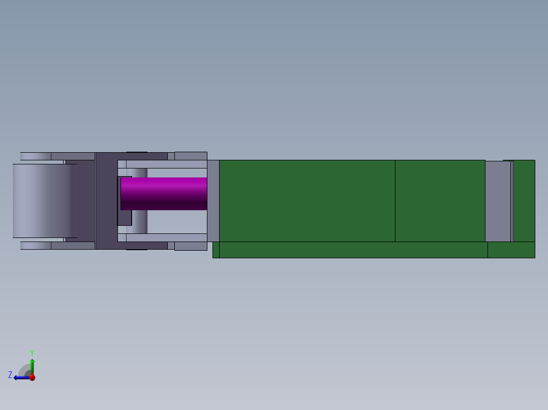 微动开关 有仿真有视频有i文件3D模型（2）右视图