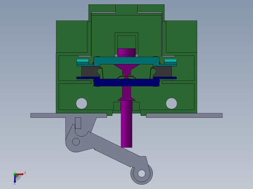 微动开关 有仿真有视频有i文件3D模型（2）俯视缩略图