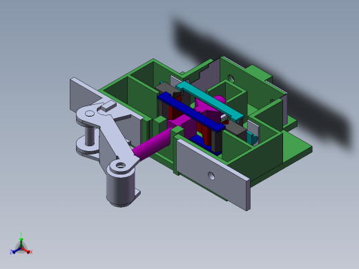 微动开关 有仿真有视频有i文件3D模型（2）正等轴测缩略图