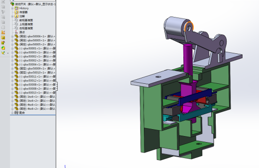 微动开关 有仿真有视频有i文件3D模型（2）缩略图