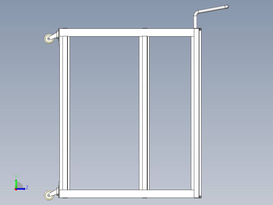 周转小车左视图