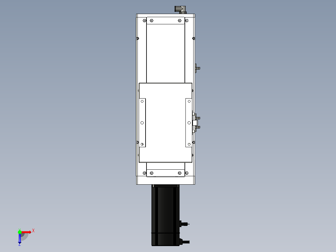Toyo东佑达直线模组-ECH17-150-BC-750W+煞車俯视图