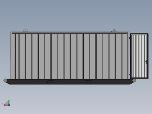 B4_组合形式的集装箱（是整体不可拆分）后视缩略图