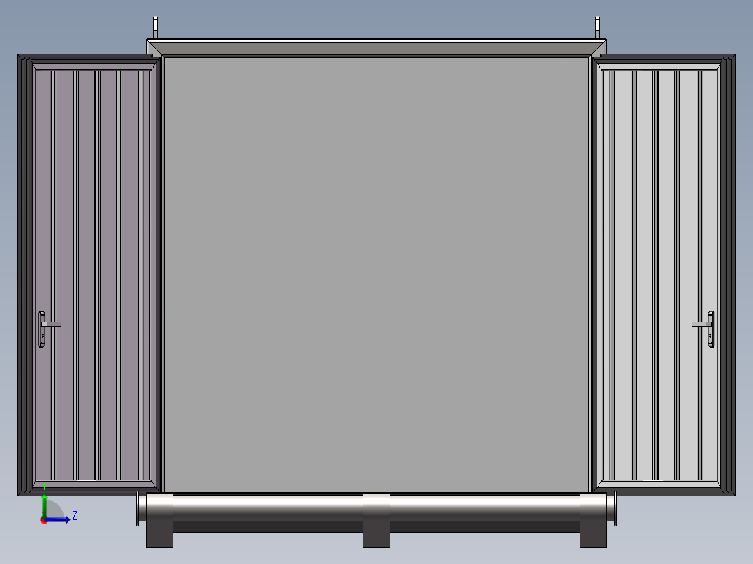 B4_组合形式的集装箱（是整体不可拆分）左视图