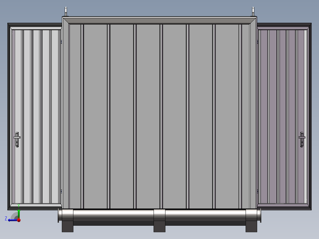 B4_组合形式的集装箱（是整体不可拆分）右视图