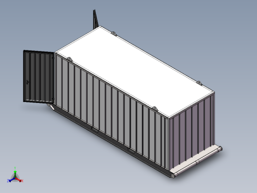 B4_组合形式的集装箱（是整体不可拆分）正等轴测缩略图