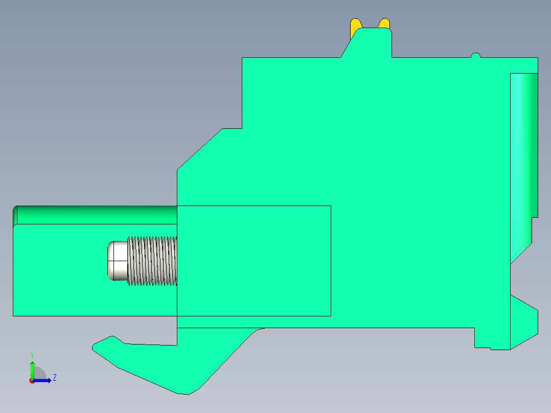 DEGSON 2EDG（M） 系列 5.0mm 螺丝锁紧可插拔接线端子组-2EDGKDBM-5.0-16P-14-00AH左视图