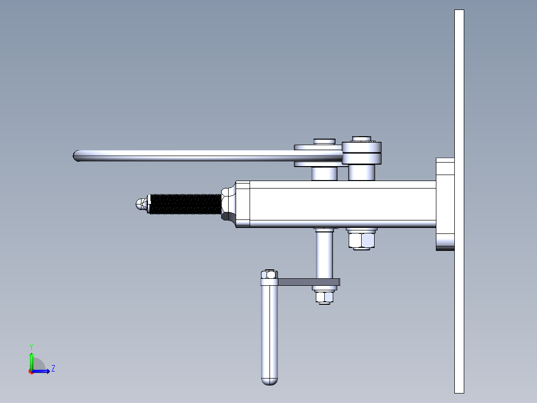 弯管机模型左视图