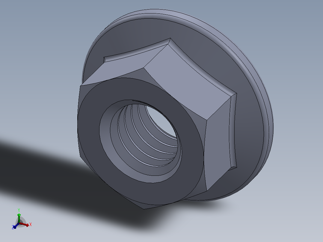 公制法兰螺母-FN M5x0.8.SLDPRT