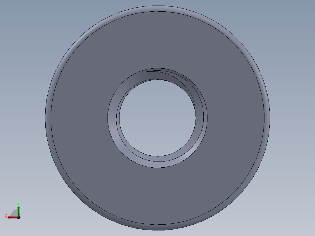 公制法兰螺母-FN M5x0.8.SLDPRT后视图