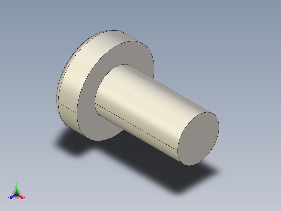 螺丝 M3 十字盘头-M3 x 6 Screw head.STEP正等轴测图