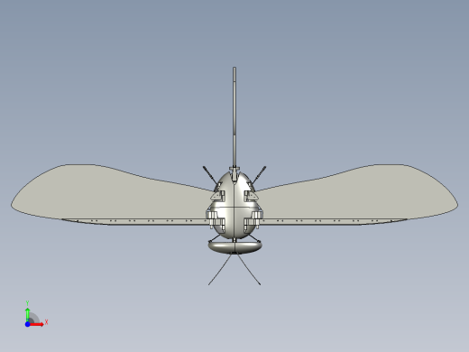 黄蜂扑翼机机械前视缩略图