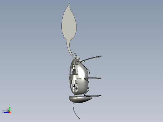 黄蜂扑翼机机械右视缩略图