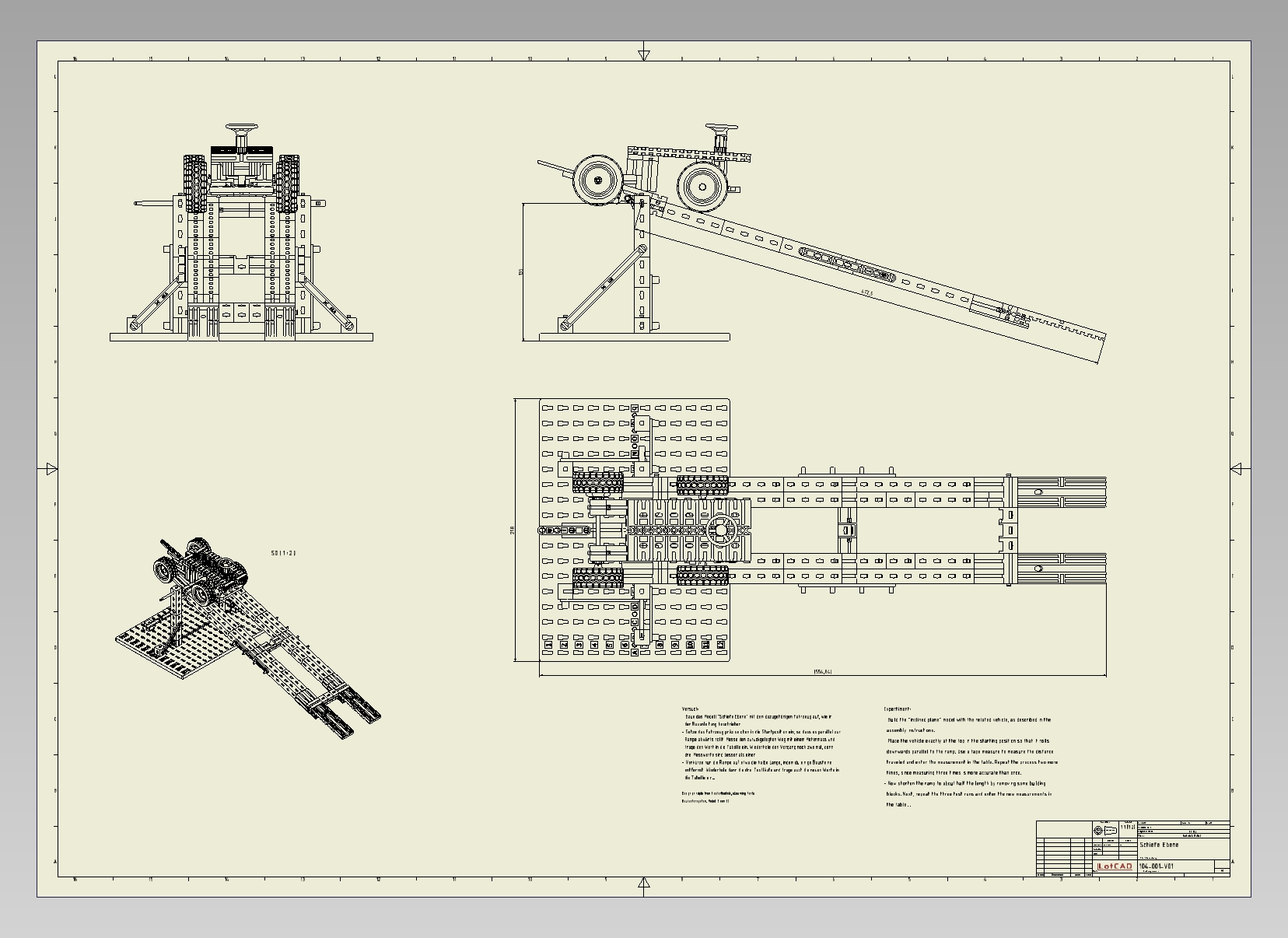 ft-Model 5 带车辆的斜面乐高