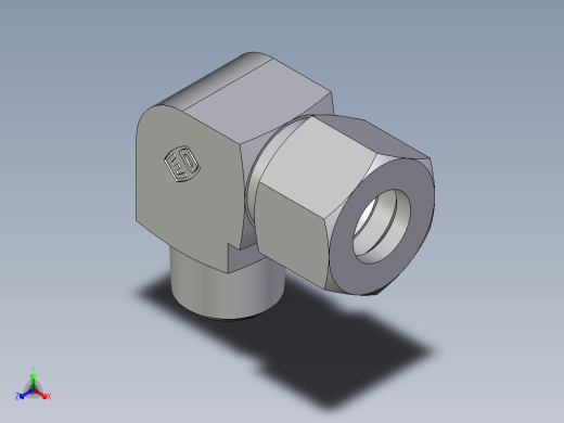卡套式工业通用硬管接头EO_Male_stud_elbow_WE12LRCF