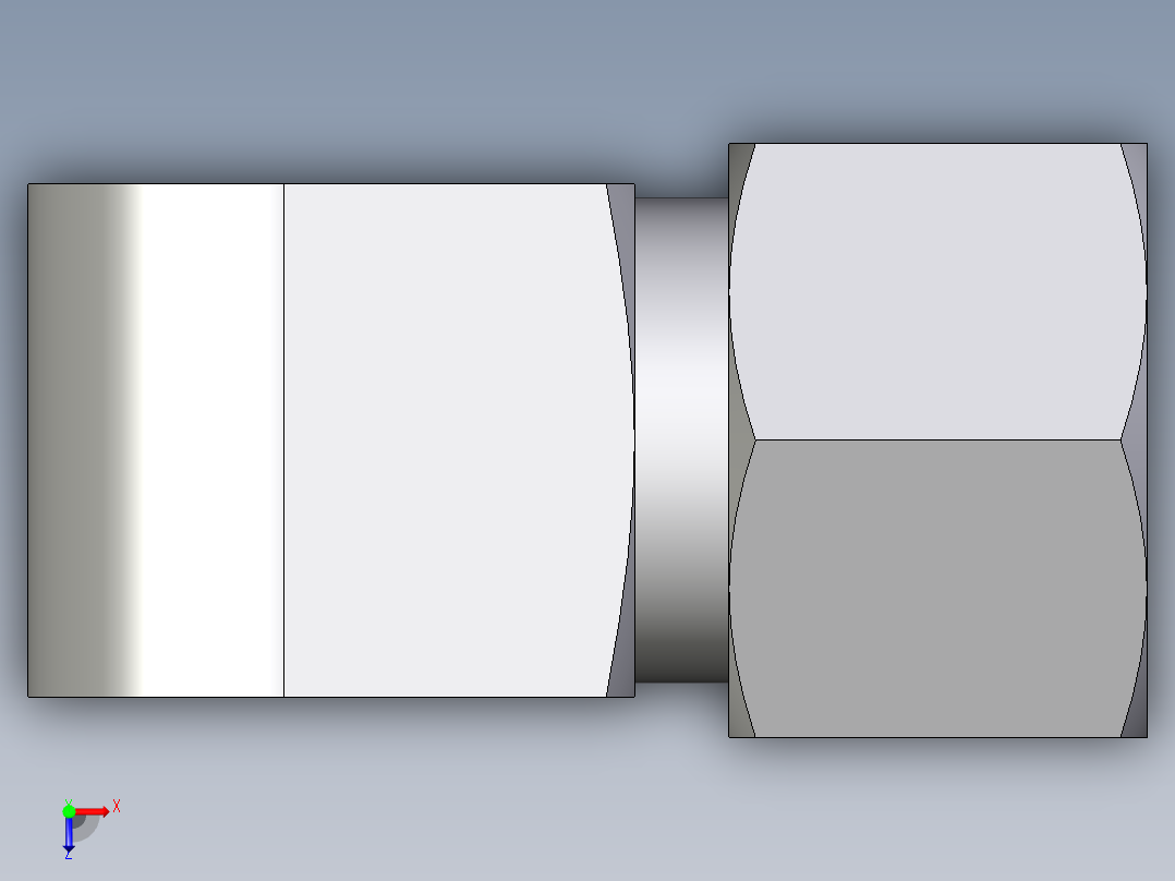 卡套式工业通用硬管接头EO_Male_stud_elbow_WE12LRCF俯视图