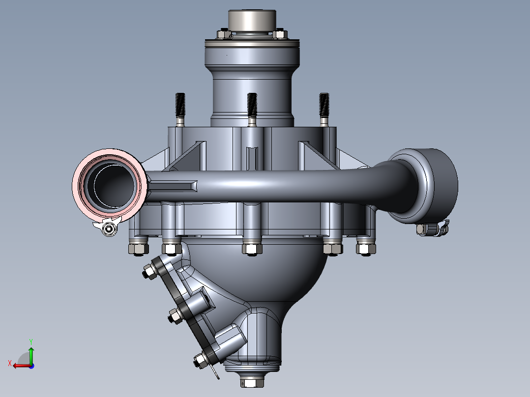 冷却剂泵后视图