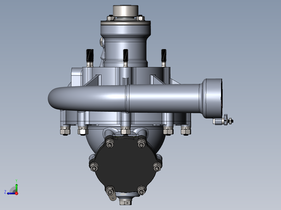 冷却剂泵右视图