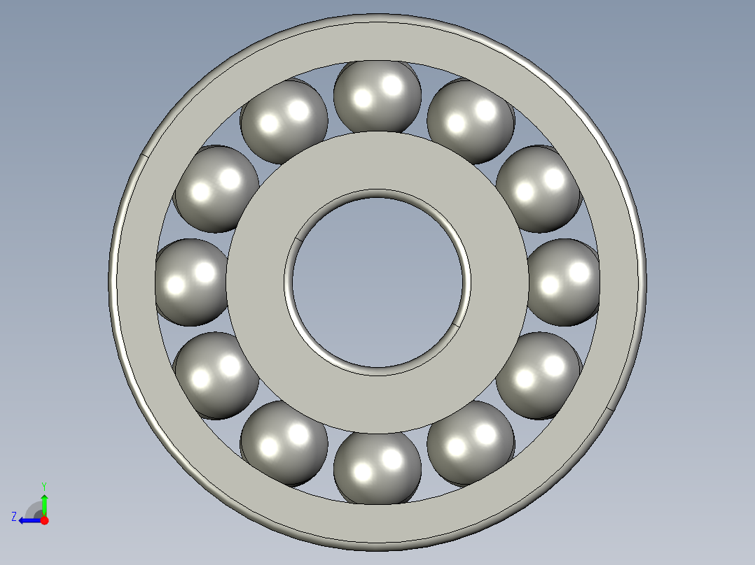 深沟球轴承626右视图