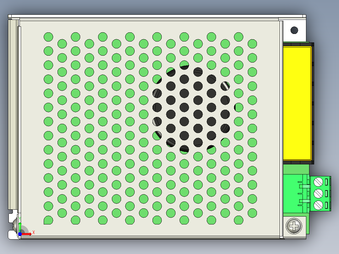 110-220V交流至0-100V直流可调电源500W数控主轴电源前视图