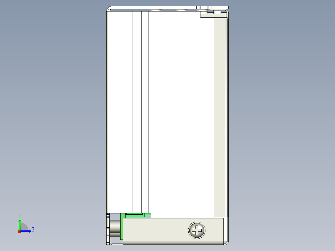 110-220V交流至0-100V直流可调电源500W数控主轴电源左视图