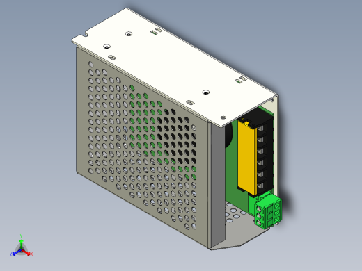 110-220V交流至0-100V直流可调电源500W数控主轴电源正等轴测缩略图