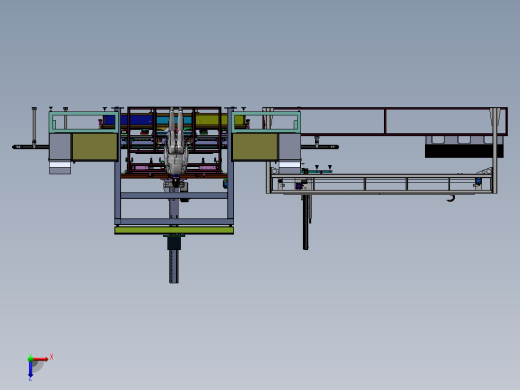 试衣镜组装设备俯视缩略图