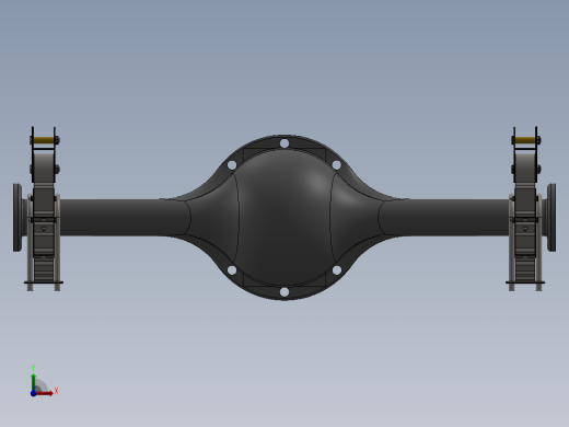 钢板弹簧悬架前视缩略图