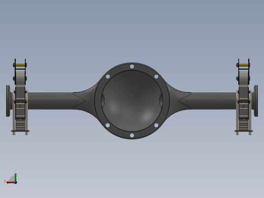 钢板弹簧悬架后视缩略图