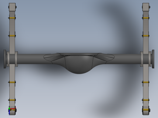 钢板弹簧悬架俯视缩略图