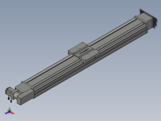 威洛博直线电机模组EB20-L224-S1450-BL-ZP75-MS3-5K正等轴测缩略图