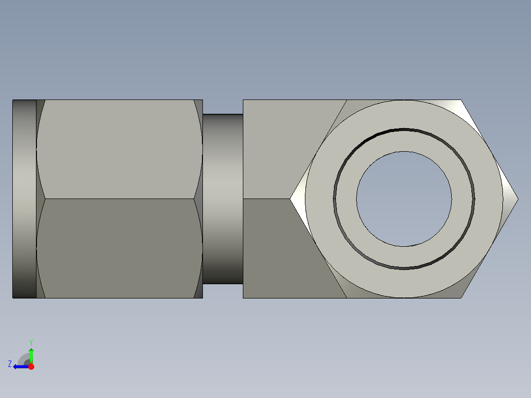 卡套式工业通用硬管接头8_mbu-s右视图