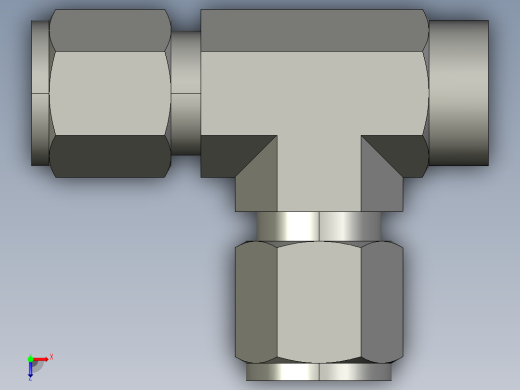卡套式工业通用硬管接头8_mbu-s俯视缩略图