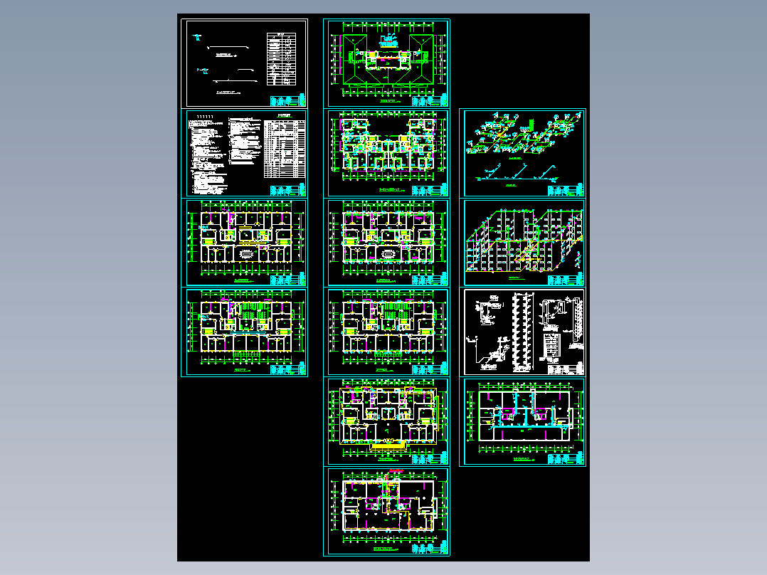 甘肃某综合楼暖通图纸